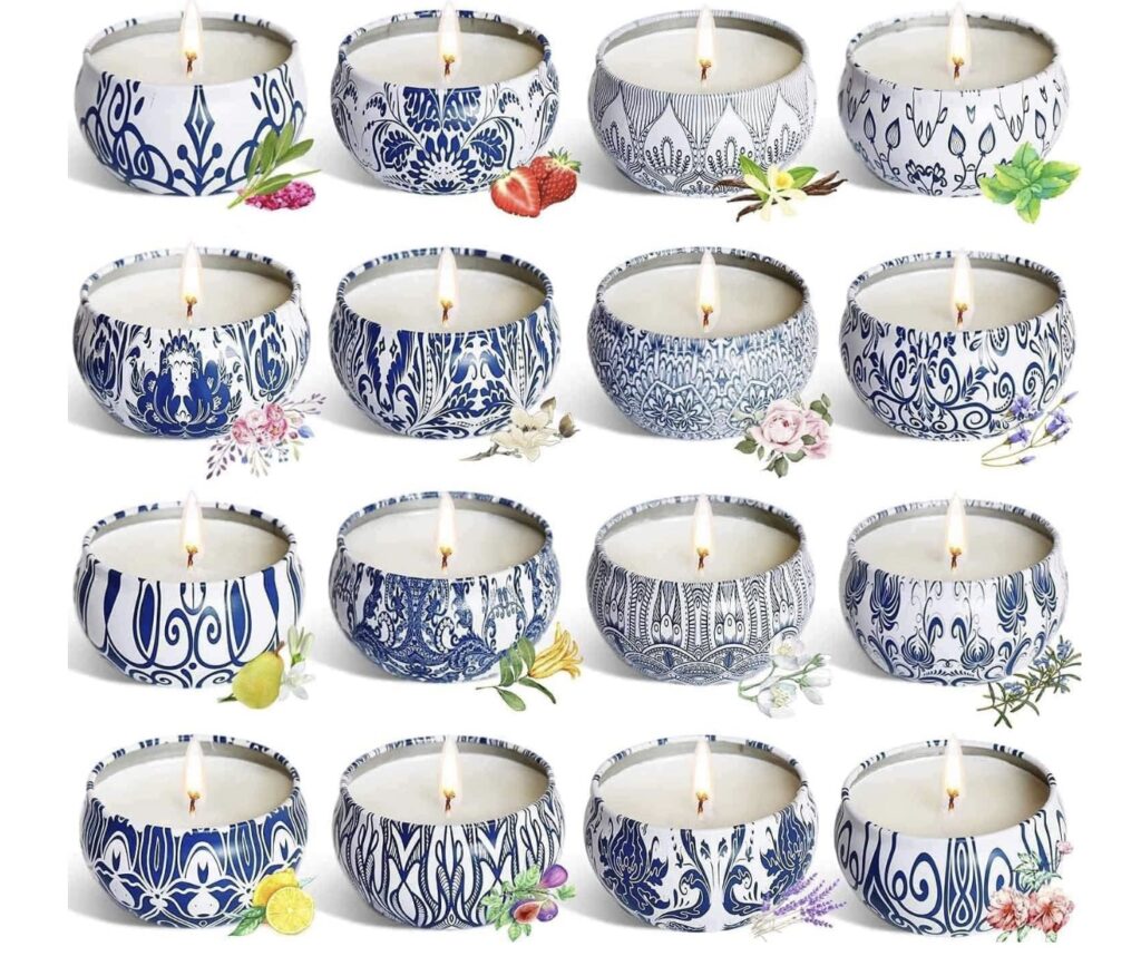 Greenville SC wedding venue - Ballenger Bridge Trending wedding guest gifts 2025 16 pack scented candle candles